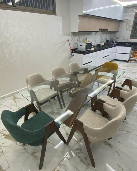 Table à Manger Verre trempé Securisé Haut de Gamme