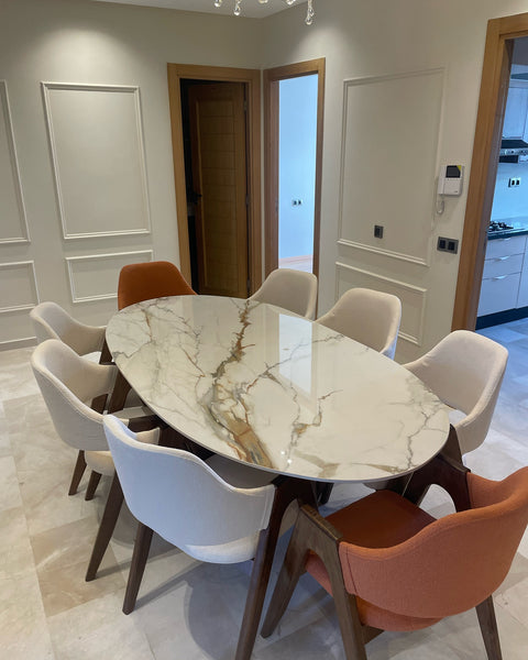 Salle à Manger Céramique avec 8 chaises