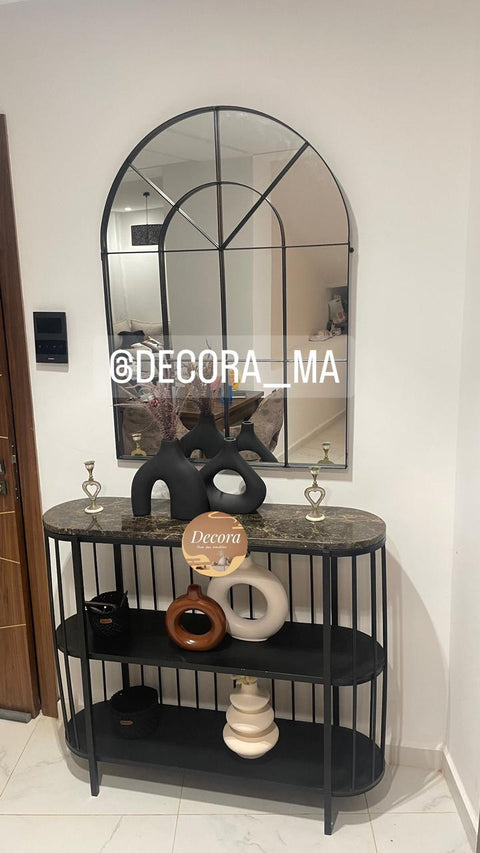 Table console avec miroir