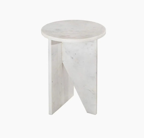 Table d’appoint en travertin (Alba)