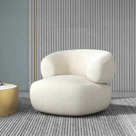 Ensemble Cosy : 2 Fauteuils Tissu Texturé & Plateau d’Appoint Design