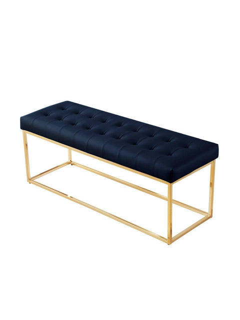 Banc d’entrée en inox doré “AURUM”
