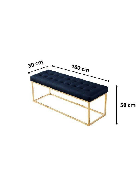 Banc d’entrée en inox doré “AURUM”