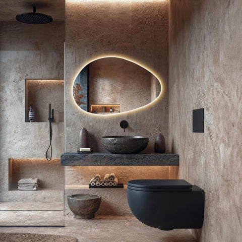 Miroir mural LED pour salle de bain – design moderne et fonctionnel