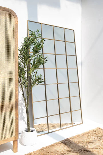 Miroir Mural Doré Structuré – Disponible en 3 Formats pour Tous les Espaces