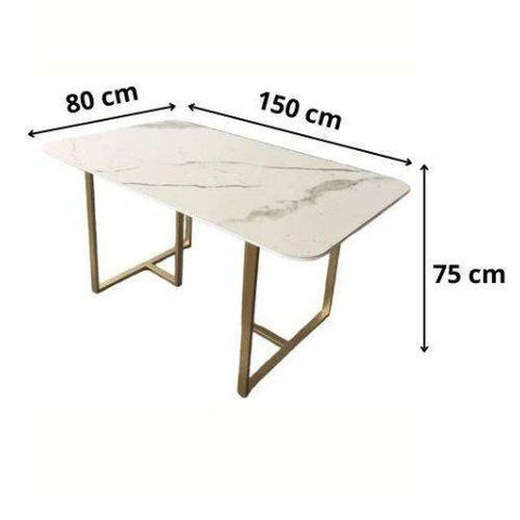 Table a manger métal 6 personnes “ALBINA”