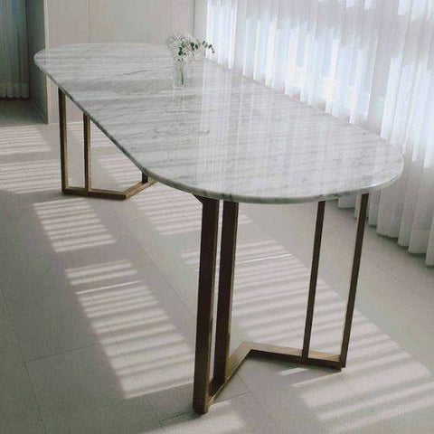 Grande table à manger contemporaine pour 8 convives