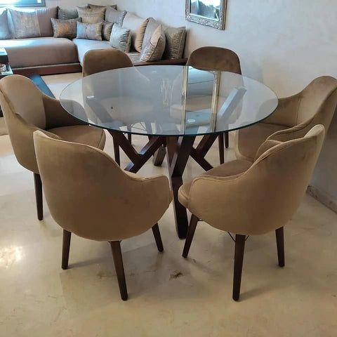 Table ronde pour salle à manger Cyréna