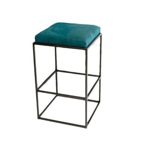 Tabouret en tissu confortable au design zen et raffiné