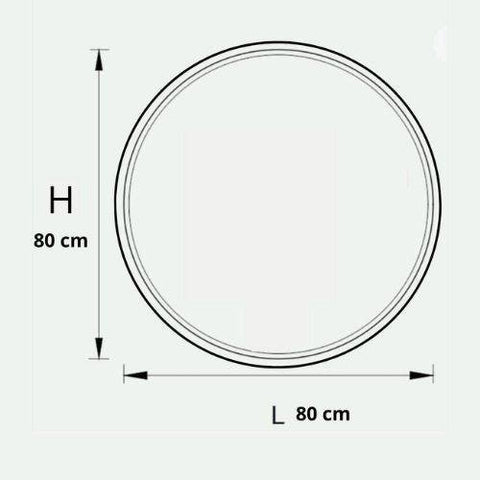 Miroir lumineux à LED en forme de cercle – modèle “ECLIA”