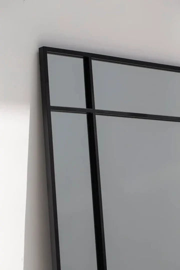 Miroir Noir Grand Format – Design Rectangulaire et Finition Contemporaine