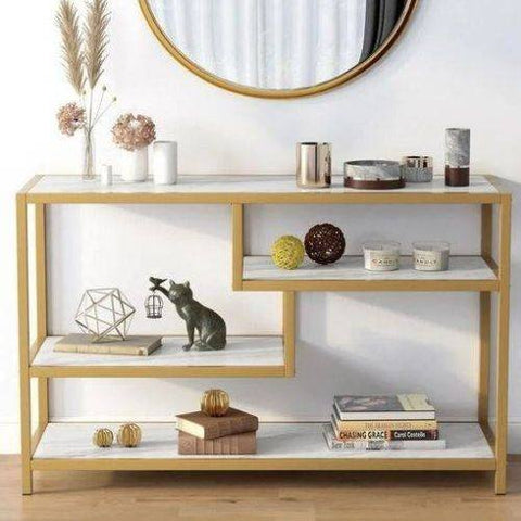 Console avec étagères Iris