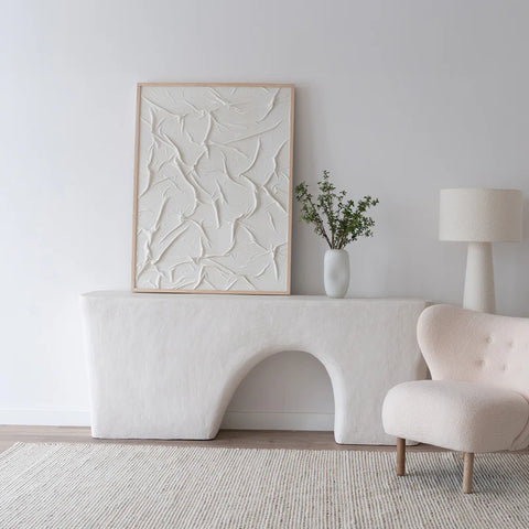 Console en béton ciré (Luma)