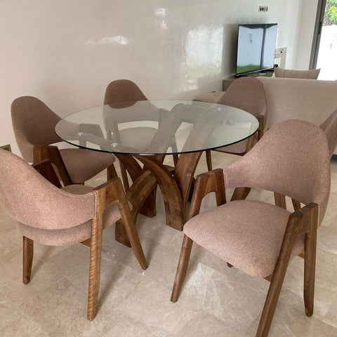 Salle à Manger Ronde Majestic 6 chaises