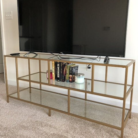 Tables Tv Métal et Verre NAYLA