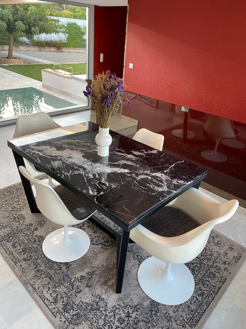 Table à Manger Prestige Marbre Noir Khenifra sans chaises