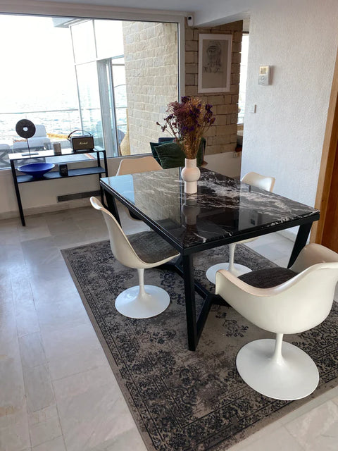 Table à Manger Prestige Marbre Noir Khenifra sans chaises