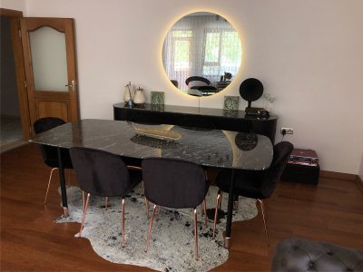 Table à Manger Prestige Noir Khenifra 6 Chaises