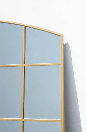 Miroir Mural Doré avec Motif Grillage – Format 120 x 80 cm