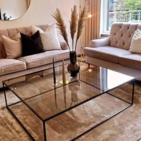 Table basse moderne en métal “KALYX”