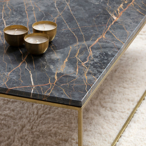 Table basse en marbre Saint Laurent – Élégance intemporelle