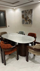 Table à Manger en Marbre de Carrare avec 6 Chaises – Design Élégant | CARRAVIA