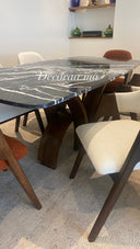 Table à Manger en Marbre de Khénifra avec 6 Chaises | VALERIA