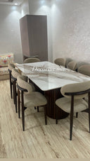 Table à Manger en Céramique Premium avec 8 Chaises - CERAVISTA
