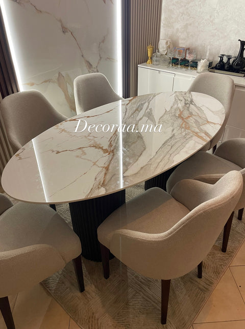 Table à Manger avec 6 Chaises – Design Moderne & Élégant | ARVELIA