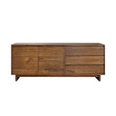 SOLVEN – Buffet en Bois Plaqué Noyer 180 cm