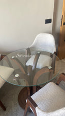 Table en Verre Trempé Sécurisé avec 3 Chaises – Design Moderne & Élégant | LUMIVERA
