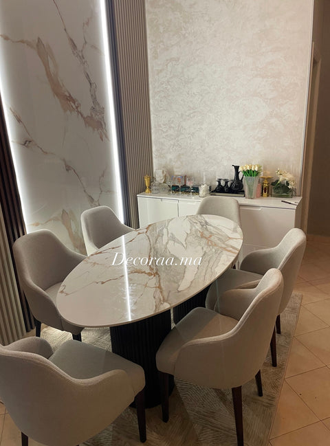 Table à Manger avec 6 Chaises – Design Moderne & Élégant | ARVELIA