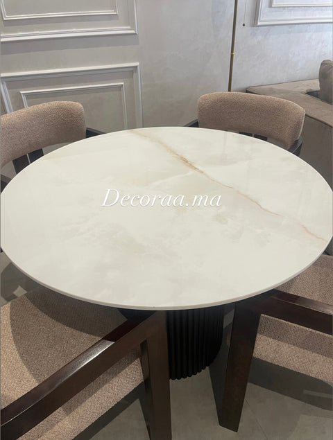 Table à Manger avec 4 Chaises – Design Moderne & Élégant | SELINA