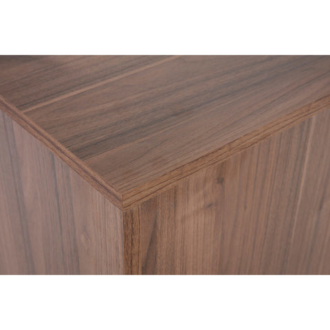 Buffet Scandinave 4 Portes L180 cm – Bois Plaqué Noyer | ELVIRA