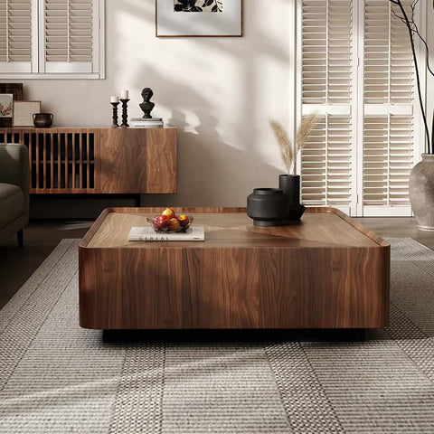 Table Basse Carrée en Noyer - NORIA