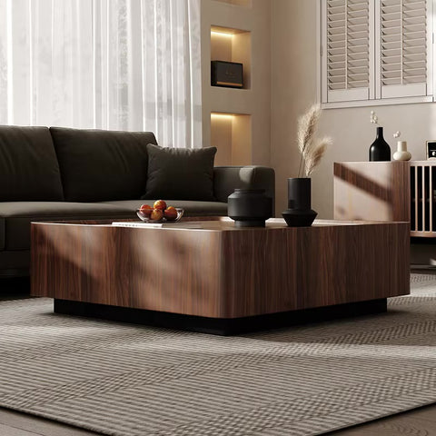 Table Basse Carrée en Noyer - NORIA