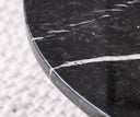 MIRABELA – Table Basse en Marbre avec Socle en Bois Hêtre Bardé Massif