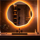 Bathroom mirror with LED and sink – Modern integrated lighting