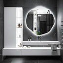 Bathroom mirror with LED and sink – Modern integrated lighting