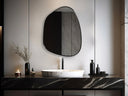 Mirror with a metal frame