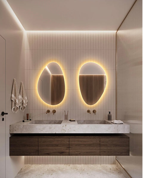 Miroir salle de bain avec LED – Éclairage intégré pour un intérieur moderne