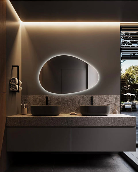 Miroir salle de bain avec LED – Éclairage intégré pour un intérieur moderne