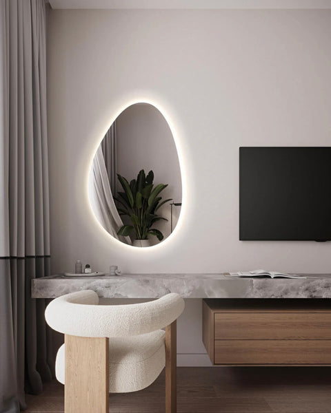 Miroir salle de bain avec LED – Éclairage intégré pour un intérieur moderne