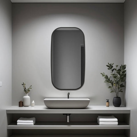 Miroir fin rectangulaire – Élégance moderne avec cadre discret