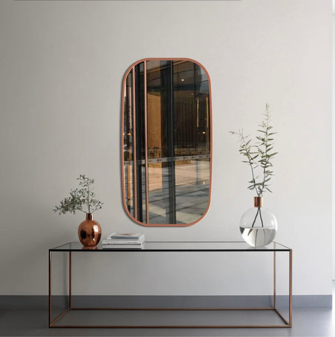 Miroir fin rectangulaire – Élégance moderne avec cadre discret