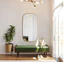 Miroir fin rectangulaire – Élégance moderne avec cadre discret