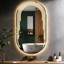 Noréa Miroir de Courtoisie Oblong avec Éclairage LED