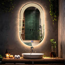 Noréa Miroir de Courtoisie Oblong avec Éclairage LED