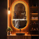 Noréa Miroir de Courtoisie Oblong avec Éclairage LED