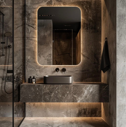 Miroir LED Rectangulaire Linéa – Design Moderne pour Salle de Bain